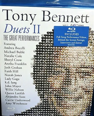 Tony Bennett: Duets II - 16 Tracks  NEW! Blu Ray Andrea BocelliMichael Buble • $8.66