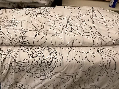£15 • Buy Superking M & S Reversible Duvet Cover & 2 Pillowcases Abstract Sunflower Stripe