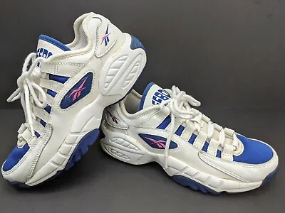 Vintage Reebok Gym Shoes 90’s Sneaker Color Block Spell Out Size 9 • $67.43