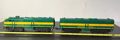 Marx 901 O Gauge Train Model Railroad Western Pacific AB Diesel Engine Set RUNS! • $149.96