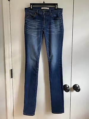 J Brand Women’s Dark Air Wash Low Rise Pencil Leg Jeans Size 25 Skinny 912C032 • $19.95