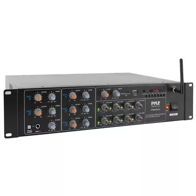 Pyle 8-Ch. Audio Karaoke Bluetooth Amplifier-Stage & Studio Sound Mixer Receiver • $268.96