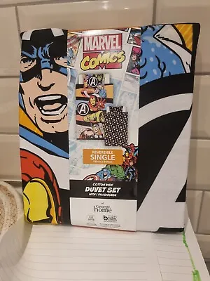 Marvel Avengers Reversible Single Bedding Duvet Set • £12.99