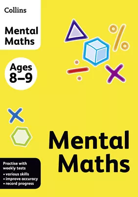 Collins Practice: Mental Maths. Ages 8-9 (Paperback / Softback) Amazing Value • £3.25