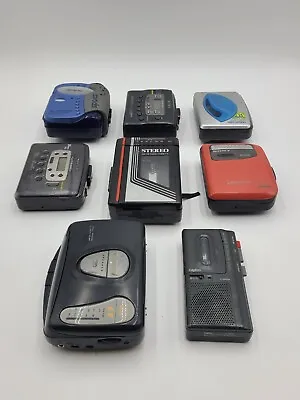 8 Sony Memorex  GE Cassette Player And Recorder  For Parts Or Repair • $32.51