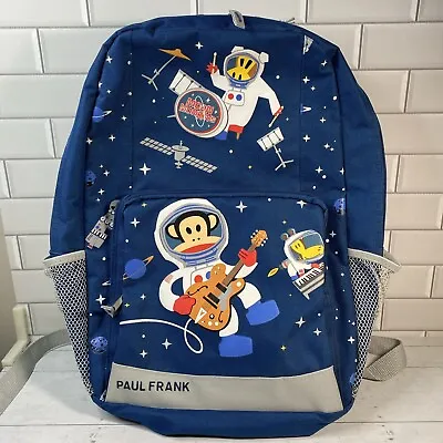 Paul Frank Kids Backpack Sock Monkey Space Astronaut Rock & Roll Blue Guitar • $14.99