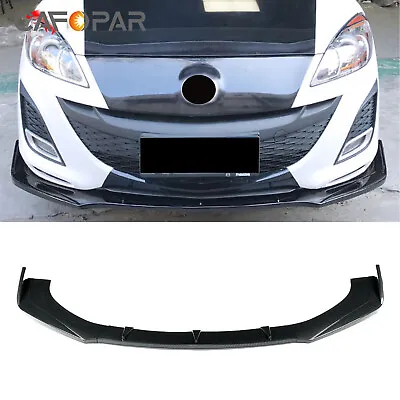 Carbon Look For Mazda 3 Sedan & Hatchback 2010-2011 Front Bumper Lip Spoiler • $51.99