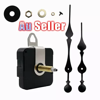 DIY Silent Quartz Movement Wall Clock Motor Mechanism Long Spindle Repair Kit AU • $15.72