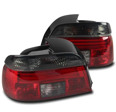 For 97-00 BMW 5 Series E39 528i 540i M5 Tail Brake Lights Lamps Red Smoked LH+RH • $81.95