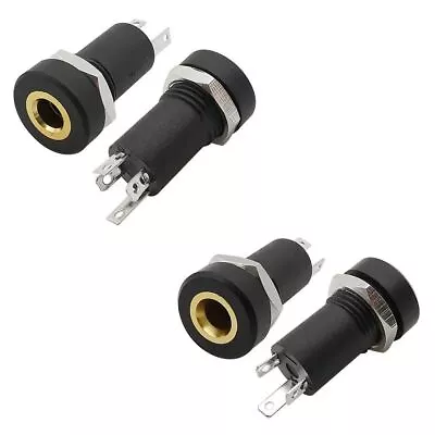 3/4 Pole Stereo 3.5 Mm Headphone Female Socket 3.5 Mm Connector With Nut • £3.68