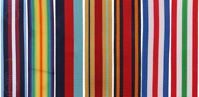 £3.25 • Buy British Military Medal Ribbons WW1 WW2 6  12  1M Length - Reenactment Collection