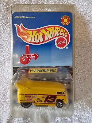 VTG 1998 Hot Wheels Volkswagen VW Yellow Jiffy Lube Liberty Racing Drag Bus #13 • $8