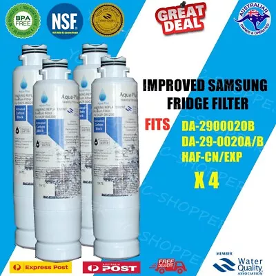 4 X Samsung SRF677CDBLS Fridge Water Filter Replace Aquaport AQP-FF27A • $51.85