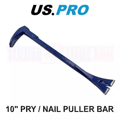 US PRO Tools 10'' Nail Puller Bars Pry Claw Bar Skirting Nail Remover Tool 6865 • £8.96