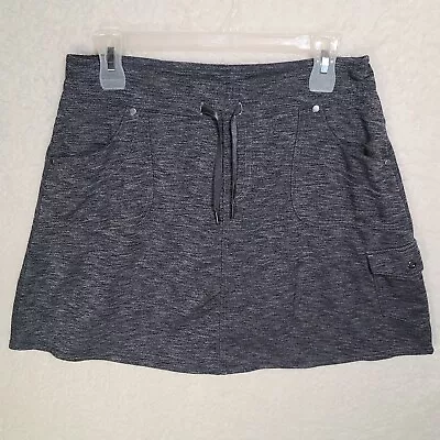 Kuhl Skort Womens M Heather Gray Mova Cargo Hiking Stretch Lined Skirt • $12.88