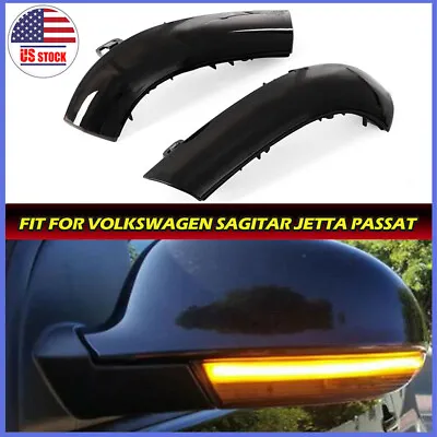 Fits VW Golf 5 Jetta MK5 Passat B6 Sequential LED Turn Signal Side Mirror Lights • $17.99