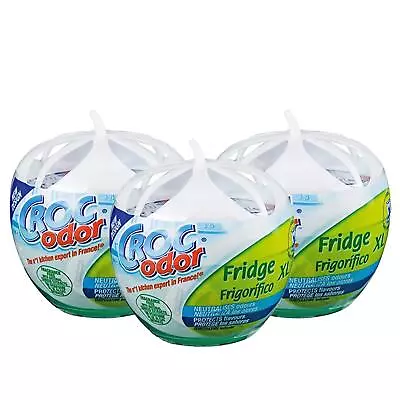 £10.95 • Buy 3 X 140g Croc Odor Fridge Deo XL Deodoriser Neutralise Smell Odour Freshener