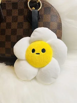 Daisy Flower Plush Keychain Cute Pom Pom Sunflower Plush Key Chain Charm 5” X 5” • $14.99