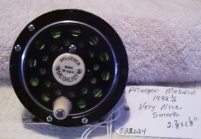 032024  Vintage Pflueger Medalist 1492 1/2 Fly Reel Read Reel Tag Super Nice • $89.95