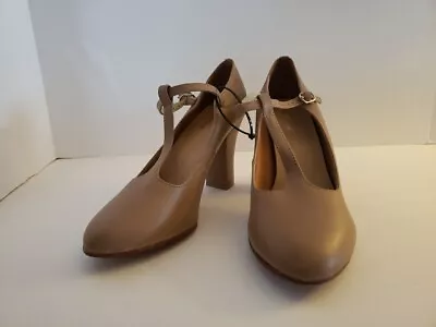 So Danca CH110 Caroline T-Strap Caramel Adult Braced Character Shoe Sz M 9 1/2L • $35