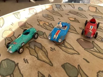 Trio Of Corgi Toys Racing Cars Incl Lotus Mark II Le Mans 1961 For Restoration • £9.99