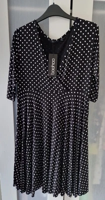 £7.50 • Buy BNWT Boohoo Maternity Polka Dot Dress Size 14 