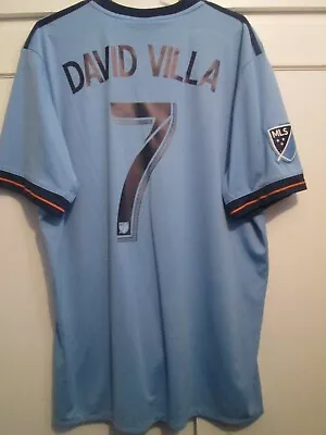 New York City 2017-2018 David Villa Home Football Shirt Size Large Adult /48444 • £69.99