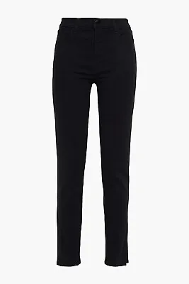 J BRAND Ruby Black Cigarette Leg High-Rise Jeans - Sz 27 • $49.73