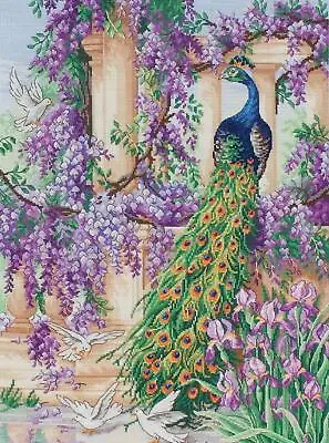 Anchor “The Peacock” Maia Collection Wildlife Aida Cross Stitch Kit - New/Sealed • $50.96