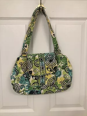 Vera Bradley Lime’s Up Lime Green Turquoise Edie Satchel Purse • $12