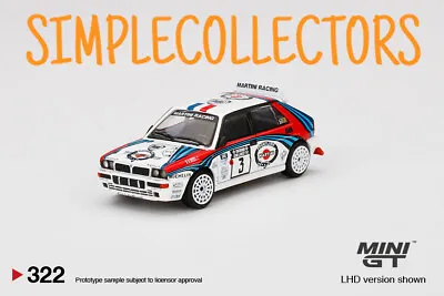 Mini GT Lancia Delta HF Integrale Evoluzione #3 1992 Rally 1000 Lakes Winner • $9.99