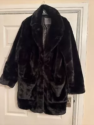 Matalan Faux Fur Coat Size 14 • £4.99