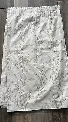 Laura Ashley Pussy Willow Natural Fully Lined Curtains W53” L63” Cream Neutral • £40