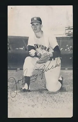 1950's J.D. McCarthy Postcard -JOHNNY KUCKS (New York Yankees) -1955 Postmark • $9.99