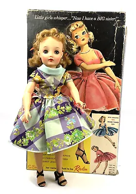 Vintage Ideal Miss Revlon 1950's Teenage Fashion Doll 18  Original Dress & Box • $275