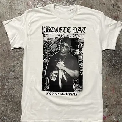 VTG Project Pat Tee Shirt White Unisex Cotton 4J285 • $7.95