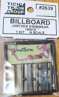 Tichy Train Group #2639 (N Scale) Billboard Jantzen Swimwear 1950's (1:160th • $5.10