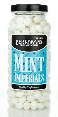 Mint Imperials Retro Sweets Gift Jar By Berrymans Sweet Shop • £15.56