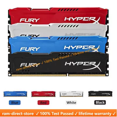 Kingston HyperX FURY DDR3 8GB 16GB 32G 1600 1866 1333 Desktop Memory RAM DIMM • $24.75