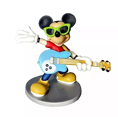 Mickey Mouse As Rock Star Guitar Action Figure Miniature Figurine Cake Topper • $12