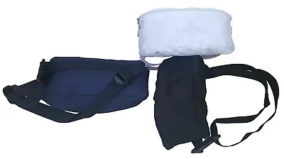 ACCLAIM Morpeth White Black Navy Adjustable Waistband Bowls Bum Bag MaxWaist 42  • $18.50