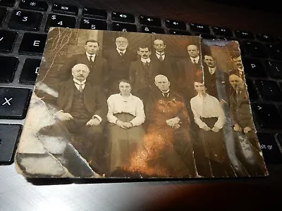 £35.99 • Buy Ww1 Ponytypridd County School Staff Circa  1910  Rys Morgan  In Centre Damaged!!