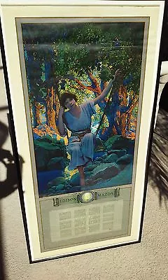 Maxfield  Parrish Large Original 1925 'dreamlight' Edison Mazda Calendar  • $900