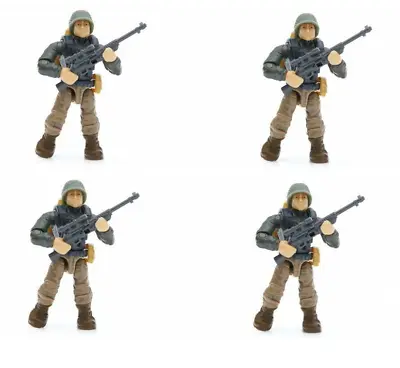 Mega Bloks Construx Call Of Duty Anti-Tank Gun WWII Sniper Figure Lot X4 NEW  • $19.85