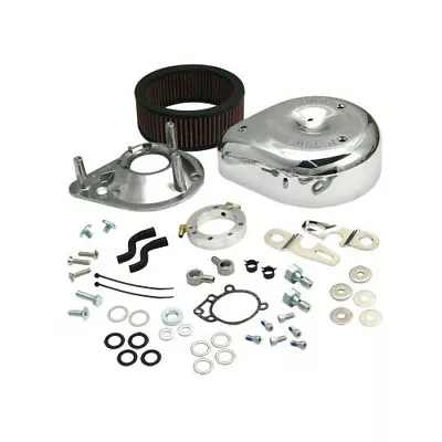 S&S Teardrop Air Cleaner Kit Chrome #17-0448 Harley Davidson Sportster • $296.96