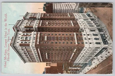 Postcard Hotel McAlpin Herald Square New York - Red Letter • $5.95