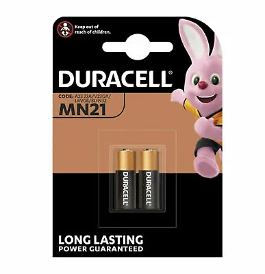 Duracell MN21 Alkaline Batteries 12V - 2 Batteries A23 23A ** AUTHENTIC * • £3.85