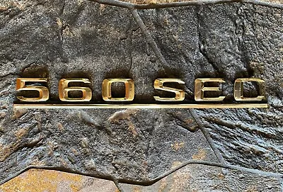 Mercedes Benz 560SEC 560 SEC C126 W126 Coupe Trunk Emblem Badge GOLD-PLATED • $100