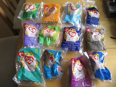 1998 Sealed McDonalds Happy Meal Toy TY Beanie Babies - Full Set Of 12 • £16.98