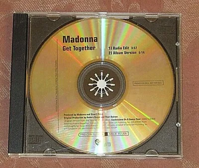 $7 • Buy MADONNA - CD - Get Together - PROMO - Single - LP & Edit - PRO-CDR-101804 - NM